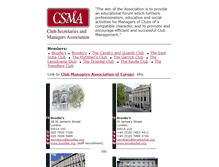 Tablet Screenshot of csma.org.uk